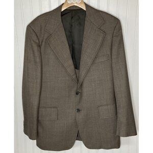 JCPenney Vintage  2-Button Single Vent Brown Blazer Suit Jacket-44R
